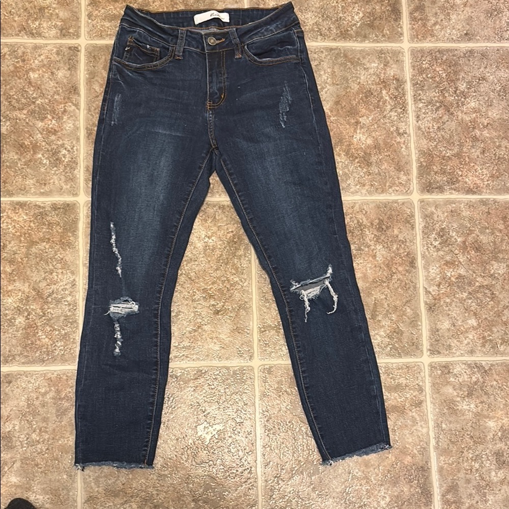 Distressed Denim Jeans